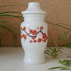 Opaline pot oranje kersenbloesem, Antiek en Kunst, Ophalen of Verzenden