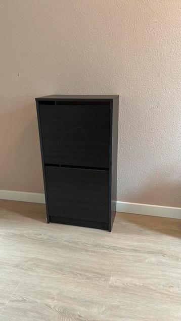 BISSA Ikea Schoenenkast 2 vakken, zwartbruin beschikbaar voor biedingen