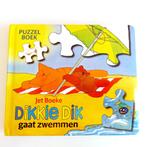 Puzzelboek Dikkie Dik gaat zwemmen, 4 puzzeltjes, Jet Boeke, Jet Boeke, Ophalen of Verzenden, Zo goed als nieuw, 2 tot 3 jaar