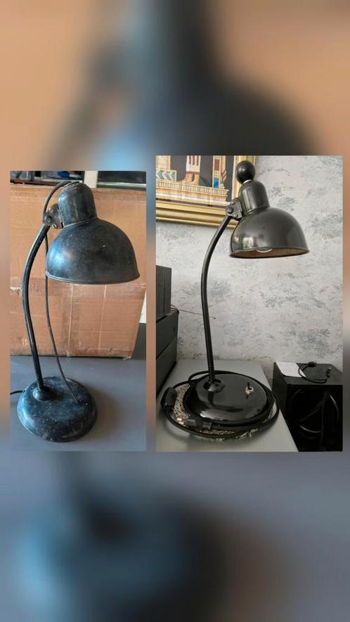 Original Kaiser Idell antiek, gerestaureerd, Huis en Inrichting, Lampen | Tafellampen, Gebruikt, Minder dan 50 cm, Ophalen of Verzenden