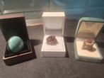 3 oude vintage ringen, Sieraden, Tassen en Uiterlijk, Ringen, Ophalen of Verzenden, Zo goed als nieuw, 17 tot 18, Dame
