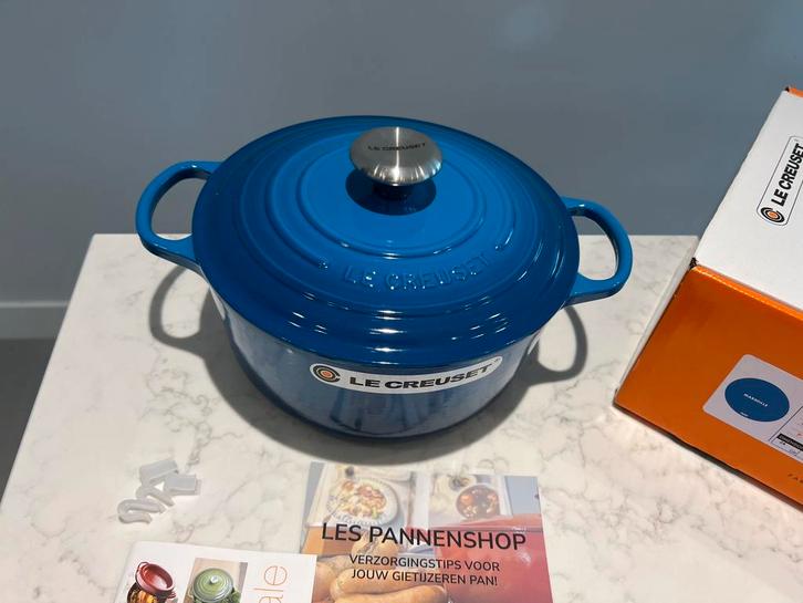 Kansje! Nieuwe Le Creuset Braadpan 24 cm Marseille in doos, Huis en Inrichting, Keuken | Potten en Pannen, Nieuw, Koekenpan of Braadpan