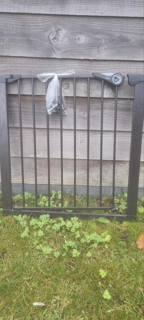 Traphekje - Mat Zwart - Prima Staat, Kinderen en Baby's, Traphekjes, Zo goed als nieuw, Klemhekje, Metaal of IJzer, minder dan 100 cm