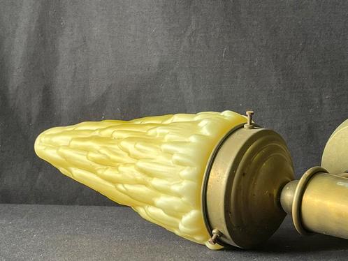 Set unieke wandlampen met Art-Deco kap (5stuks), Antiek en Kunst, Antiek | Lampen, Ophalen of Verzenden