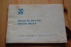 Sachs 1251/6 B handleiding, Ophalen of Verzenden, Overige merken