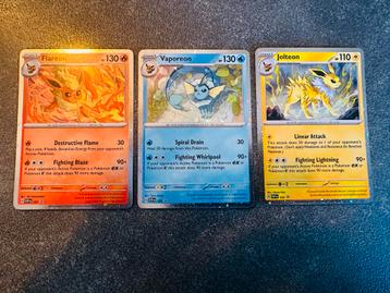 Flareon, Vaporeon, Jolteon Scarlet & Violet Promos - Pokemon beschikbaar voor biedingen