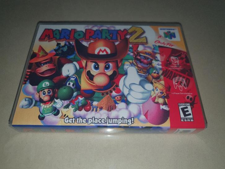 Mario Party 2 N64 Game Case (2), Spelcomputers en Games, Games | Nintendo 64, Zo goed als nieuw, 1 speler, Vanaf 3 jaar, Ophalen of Verzenden