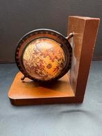 Vintage Globe Boekensteunen - Fantasy Wereldkaart, Huis en Inrichting, Ophalen of Verzenden, Gebruikt