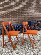 Vintage set Aldo Jacober stijl klapstoelen jaren 70/80, Ophalen, Gebruikt, Twee, Overige kleuren