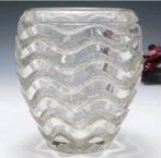 Meandres Glazen Vaas, Huis en Inrichting, Woonaccessoires | Vazen, Wit, Ophalen of Verzenden, Minder dan 50 cm, Glas