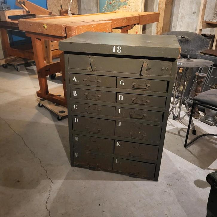 Werkbank, werkplaatskast, Antiek en Kunst, Curiosa en Brocante, Ophalen