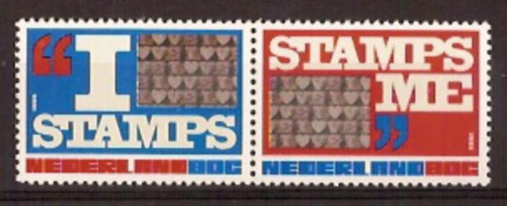 Nederland NVPH nr 1824/5 postfris I love stamps 1999, Postzegels en Munten, Postzegels | Nederland, Postfris, Na 1940, Verzenden