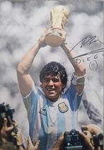 10x15cm foto + handtekening Maradona wk 1986, Verzamelen, Sportartikelen en Voetbal, Nieuw, Spelerskaart, Verzenden, Buitenlandse clubs