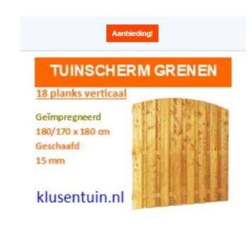 Toogscherm - Schutting beschikbaar voor biedingen