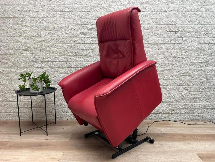 Okin sta op stoel M relax fauteuil relaxstoel staopstoel, Huis en Inrichting, Fauteuils, Zo goed als nieuw, Leer, 50 tot 75 cm