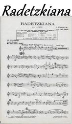 Mu273 bladmuziek radetzkiana trompet - accordeon -, Muziek en Instrumenten, Bladmuziek, Gebruikt, Ophalen of Verzenden, Accordeon