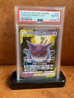 Gengar & Mimikyu #038 Tag Team jap PSA 10, Ophalen of Verzenden, Zo goed als nieuw, Losse kaart