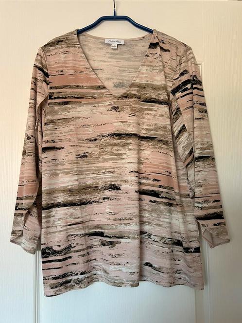 Shirt van Calcin Klein maat L, Kleding | Dames, Tops, Gedragen, Korte mouw, Ophalen of Verzenden