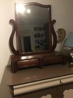 Oude Mahoniehouten Toiletmeubel met Spiegel, Ophalen, Gebruikt, 100 tot 125 cm, 150 tot 200 cm