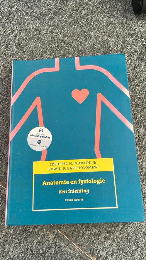 Frederic H. Martini - Anatomie en fysiologie, een inleiding, Boeken, Schoolboeken, Zo goed als nieuw, Nederlands, Overige niveaus