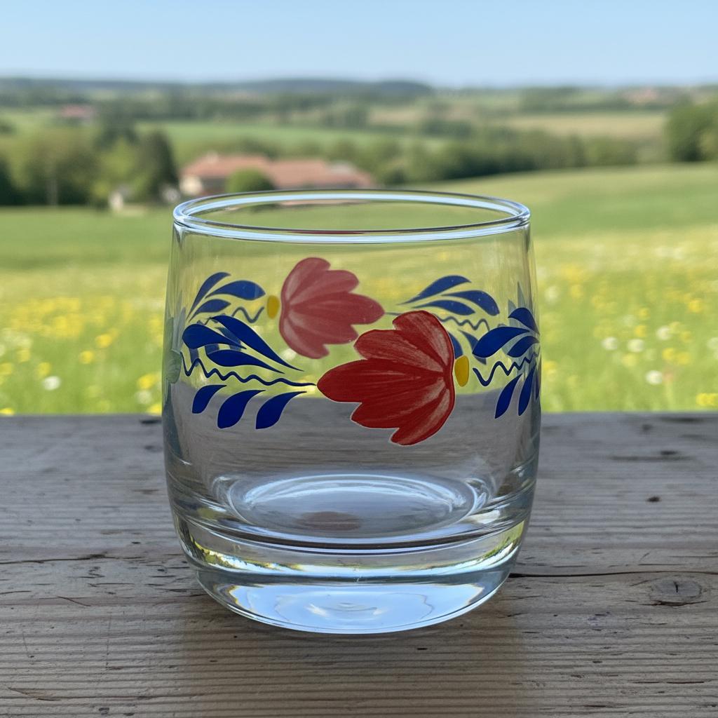 Sapglas boerenbont in nieuwstaat, Div, Ophalen of Verzenden, Div, Kop(pen) en/of Schotel(s)