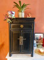 Geleefd Chinees Nachtkastje Zwart, Ophalen, Gebruikt, Minder dan 45 cm, X