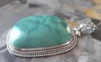 Vintage Sterling zilver turquoise hanger, Overige voorstellingen, Blauw, Ophalen of Verzenden, Zo goed als nieuw
