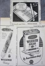 39 vintage advertenties reclames sigaretten 57 sigaren shag, Verzamelen, Rookartikelen, Aanstekers en Luciferdoosjes, Verzenden