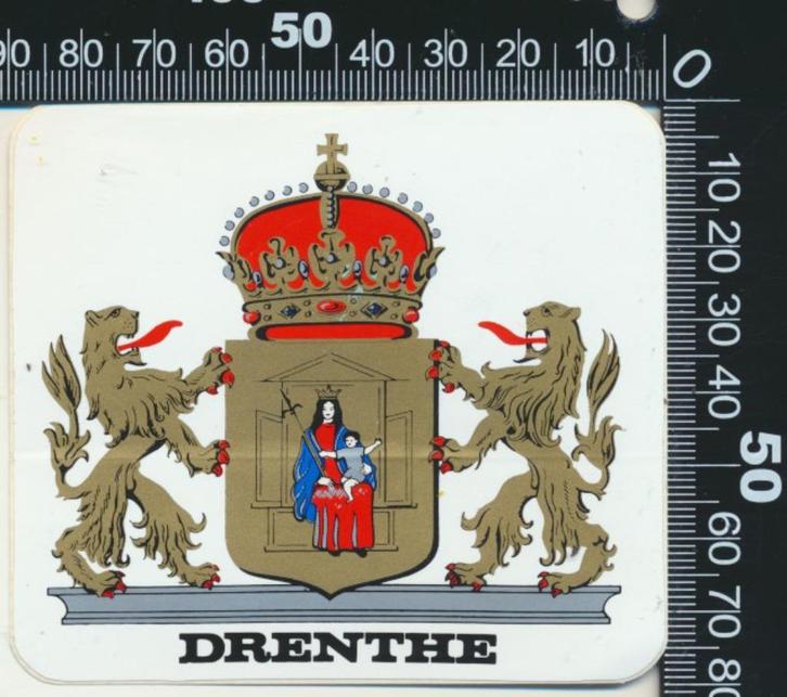 Sticker: Drenthe (5), Verzamelen, Stickers, Zo goed als nieuw, Bedrijf of Vereniging, Verzenden