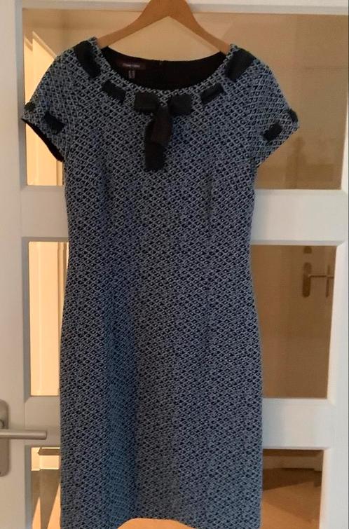 Marie Méro vlotte jurk met mooi blauw/zwart patroon mt 38, Kleding | Dames, Jurken, Zo goed als nieuw, Maat 38/40 (M), Ophalen of Verzenden