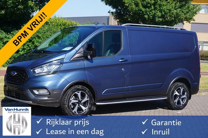 Ford Transit Custom 300S Active 130PK BPM VRIJ! Airco, Cruis, Auto's, Bestelauto's, Bedrijf, Te koop, ABS, Achteruitrijcamera
