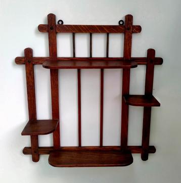 Antiek Jugendstil Kastje / Wandkastje / Wandrek / Wandrekje beschikbaar voor biedingen