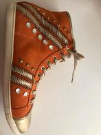 Te koop: leren sneakers, Botticelli, oranje, maat 39, Ophalen of Verzenden, Zo goed als nieuw, Oranje, Sneakers of Gympen