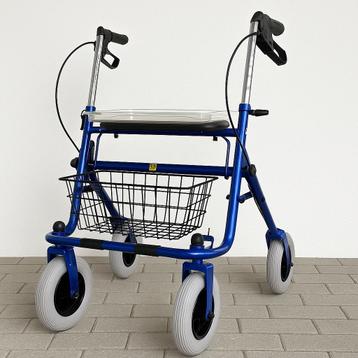 Nieuwe blauwe rollator met mandje | nooit gebruikt beschikbaar voor biedingen