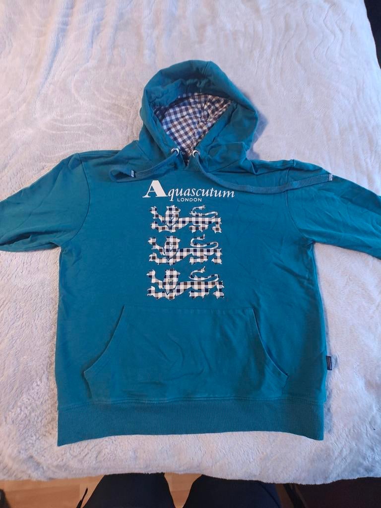 Aquascutum Trui Hoodie, Kleding | Heren, Maat 52/54 (L), Ophalen of Verzenden, Zo goed als nieuw, Aquascutum