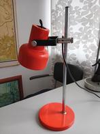 vintage oranje 1970s burolampje, Huis en Inrichting, Lampen | Tafellampen, Gebruikt, Ophalen of Verzenden, Metaal, Midcentury