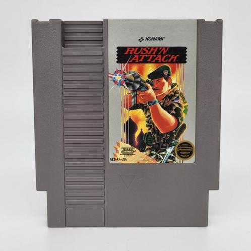 Rush'n Attack - Nintendo NES Cartridge - USA, Spelcomputers en Games, Games | Nintendo NES, Gebruikt, Avontuur en Actie, 1 speler