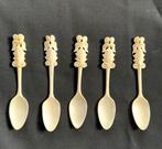 Antieke eierlepels van been - Set van 5, Ophalen of Verzenden