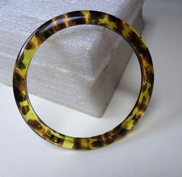 Bruin schildpad-look kunststof armband   beschikbaar voor biedingen