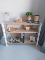 IKEA Jättesta Tafeltje - Wit/Licht Bamboe, Ophalen of Verzenden, Zo goed als nieuw