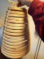 2x Handgemaakte Houten Lampen - Uniek Design, Huis en Inrichting, Lampen | Wandlampen, Ophalen of Verzenden, Zo goed als nieuw