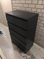 Te koop: IKEA Malm ladekast – zwart (6 lades), Ophalen, Zo goed als nieuw, 25 tot 50 cm, 50 tot 100 cm