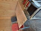 tuinset (incl. kussens), Tuin en Terras, Tuinsets en Loungesets, Ophalen, Gebruikt, Steigerhout