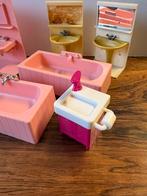 Poppenhuis Badkamer Sets - Jean W Germany/Lundby, Kinderen en Baby's, Speelgoed | Poppenhuizen, Ophalen of Verzenden, Gebruikt