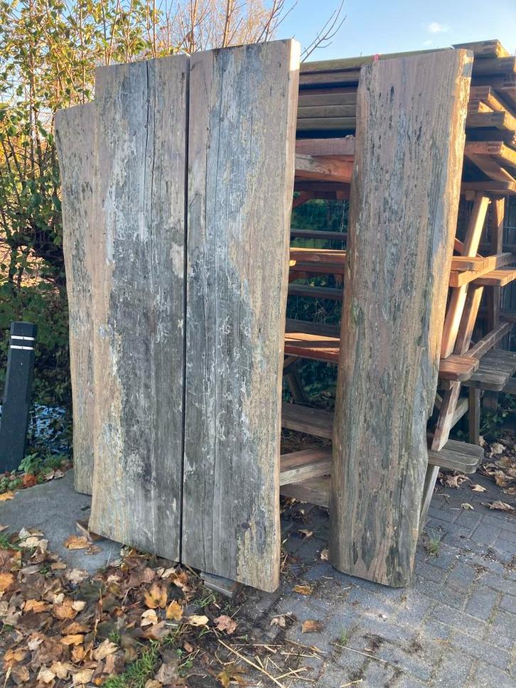 Picknicktafels van 1,50 tot 3 meter rechthoekig vierkant, Tuin en Terras, Picknicktafels, Zo goed als nieuw, Rechthoekig, Hout