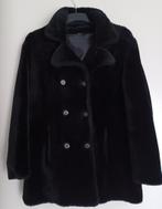 Jas van imitatiebont/Zwart, Ophalen of Verzenden, Zo goed als nieuw, Maat 38/40 (M), Zwart