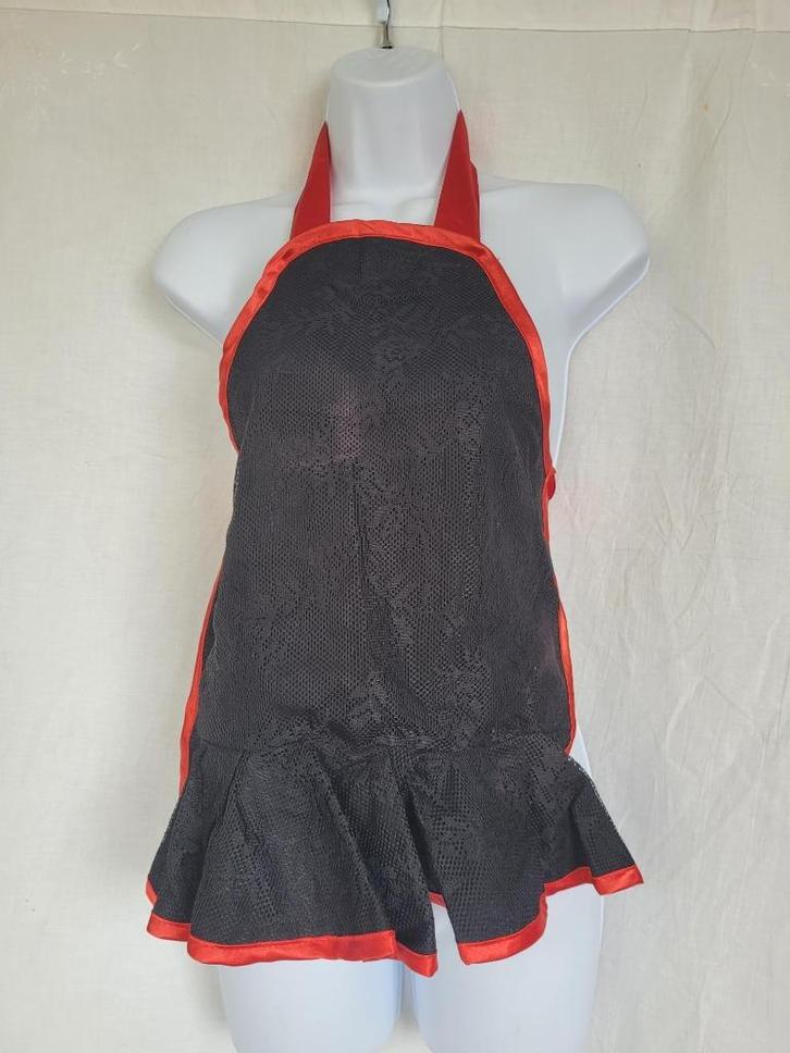 Grappig zwart-rood kinderschort Cool Cooking Dutch Design, Kinderen en Baby's, Carnavalskleding en Verkleedspullen, Zo goed als nieuw