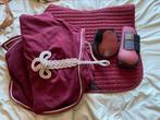 Set full bordeaux rood(4 delig), Ophalen of Verzenden, Zo goed als nieuw, Dekje