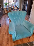 Vintage Fauteuil - Blauw, Huis en Inrichting, Fauteuils, Ophalen, Gebruikt, 75 tot 100 cm, Stof