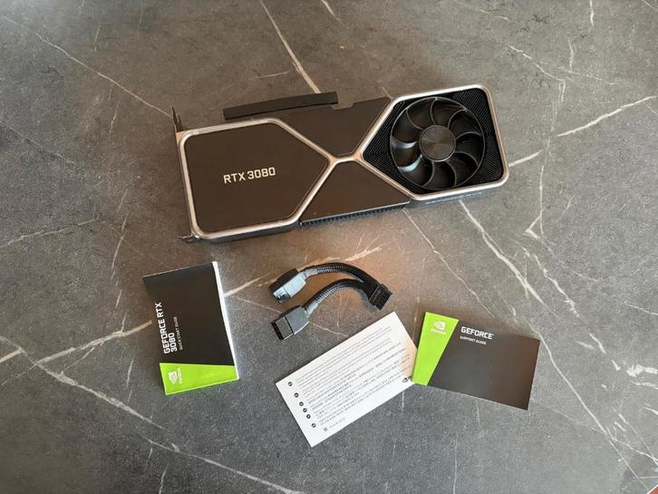 Nvidia GeForce RTX 3080 Founders Edition, Computers en Software, Videokaarten, Zo goed als nieuw, Nvidia, PCI-Express 4.0, GDDR6